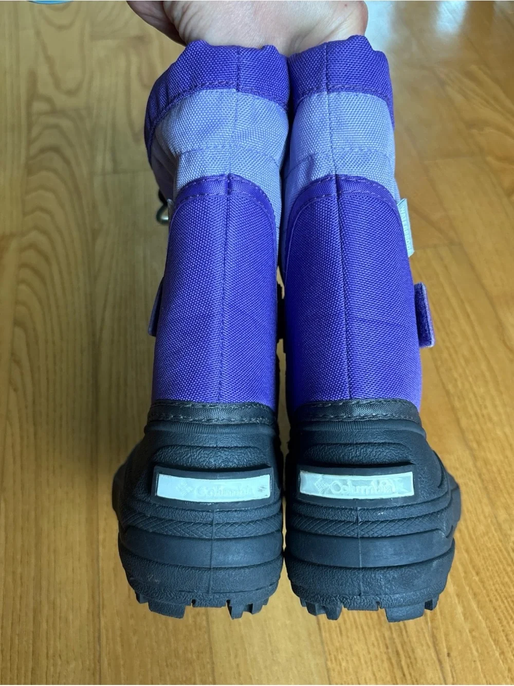 Columbia Snow Boots toddler Child Sz 8 Girls Purple Powderbug Plus 11 Waterproof